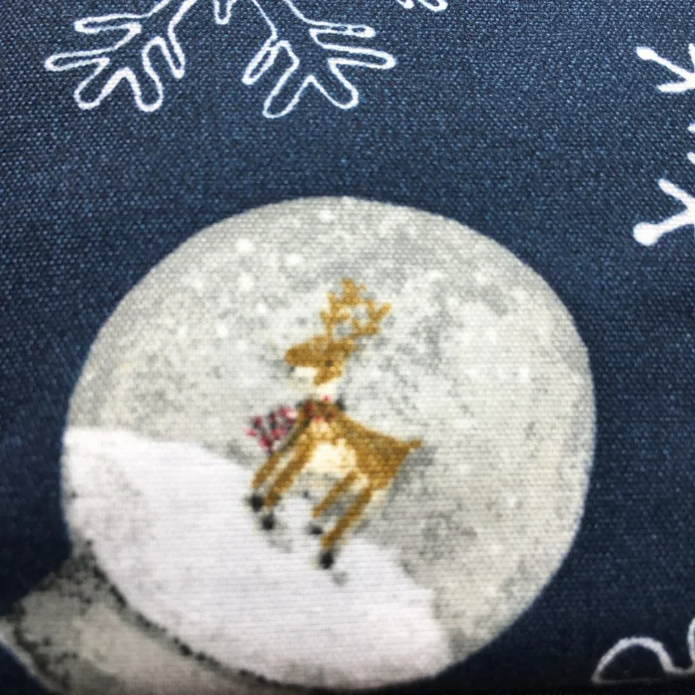 Rae Dunn Christmas LET IT SNOW Sheet Set Snowflakes Reindeer Snowman Snow Globes